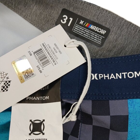 Hurley Phantom Eco NASCAR Racetrack Mens Size 31 Swim Trunks Boardshorts - Picture 7 of 8